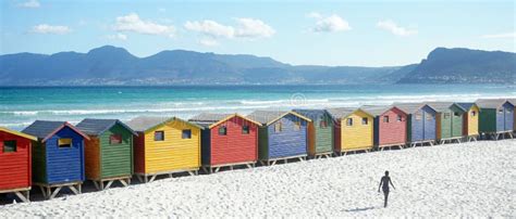 Colorful Beachhouses, South Africa Cape Town Stock Image - Image of beach, ocean: 63565787