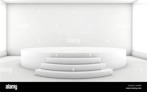 A 3d illustration of blank template layout of white empty musical, theater, concert or ...