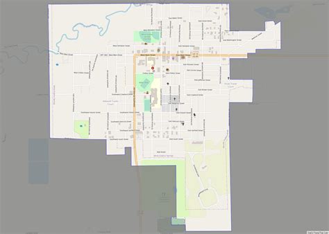 Map of White Sulphur Springs city, Montana