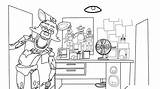 Funtime Foxy  Free Coloring Pages sketch template