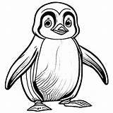 Penguin Coloring Page · Creative Fabrica sketch template