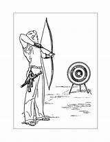 Archery Coloring Pages – Printable FREE sketch template