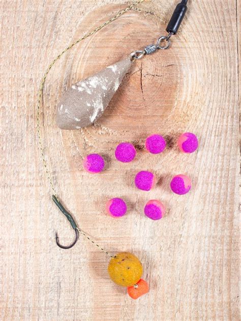 Carp Hook Boilies - Fishing Bait Close Up Stock Photo - Image of flavor ...