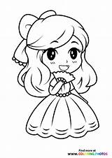 Simple Princess Coloring Pages sketch template