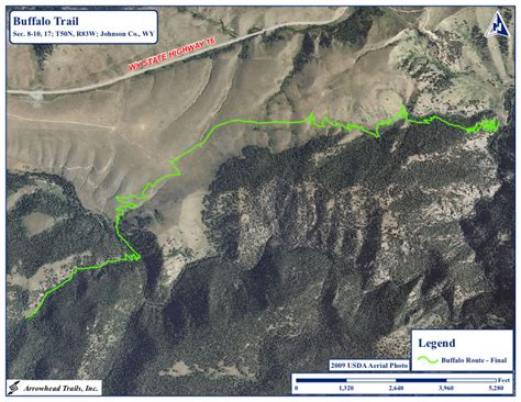 Buffalo Trace Trail Map