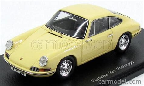 SPARK-MODEL S4463 Scale 1/43 | PORSCHE 911 901 COUPE PROTOTYPE 1963 YELLOW