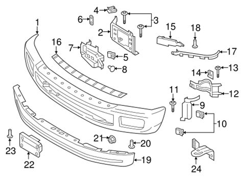 Bumper & Components - Front for 2017 Ford F-350 Super Duty | Ford Parts Catalog