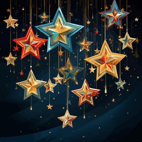 Premium Vector | Christmas_stars_vector_illustrated