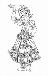 35 Indian Girl coloring Page sketch template