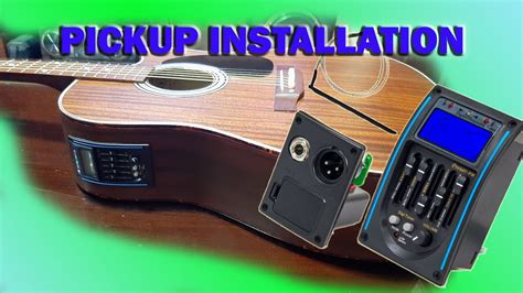 ACOUSTIC GUITAR PICKUP INSTALLATION TUTORIAL - YouTube