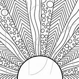 Sunrise Coloring Pages sketch template