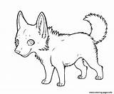 Cartoon Wolf Puppy Coloring Page Printable sketch template