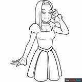 Vampire Girl Coloring Page  Easy Drawing Guides sketch template