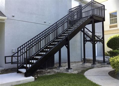 Steel Stairways, Stairs & Railings | Florida Fabrications