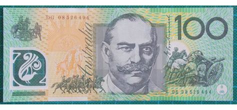2008 Australia One Hundred Dollars Banknote DG08 | Bank notes, Dollar note, Dollar banknote