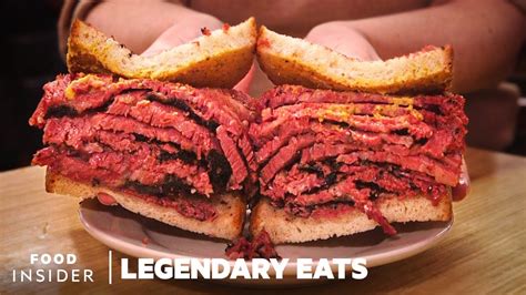 Katz's Makes New York's Most Legendary Pastrami On Rye | Legendary Eats ...