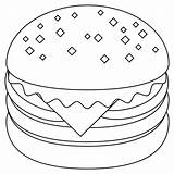 Hamburger coloring page  Free Printable Coloring Pages sketch template