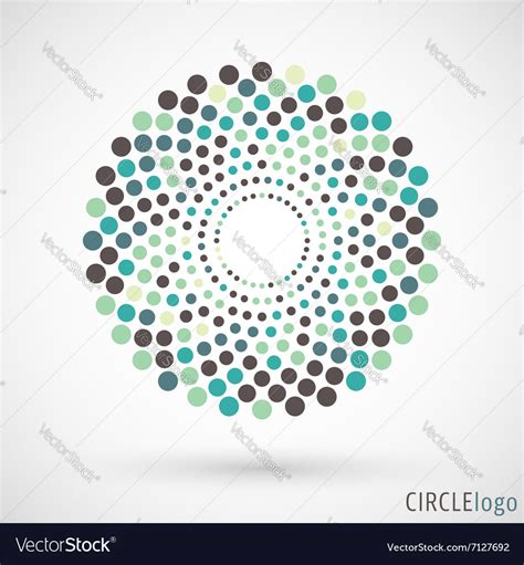 Abstract circle logo Royalty Free Vector Image