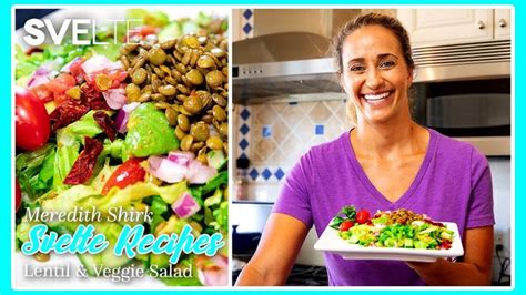 Healthy & Fresh Lentil Salad Recipe - Svelte Recipes - YouTube | Lentil ...