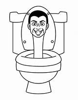 Skibidi Toilet Coloring Pages Free Printable PDF sketch template