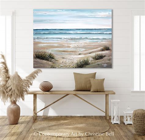 SHOP Art CANVAS PRINTS Paintings Coastal Abstract Wall Art Home Decor ...