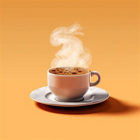 Premium AI Image | cup of coffee with steam