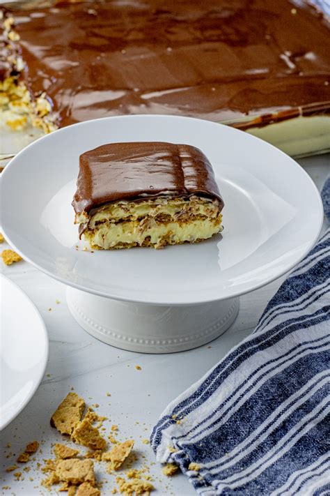 Easy Chocolate Eclair Cake - Feeding Your Fam