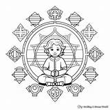 Chakra Coloring Pages Sketch Page sketch template