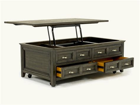 Bay Creek Lift Top Cocktail Table in Graphite