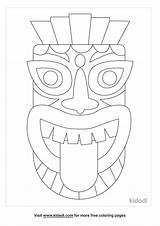 Free Happy Tiki Mask Coloring Page  Printables Kidadl sketch template