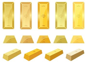 Premium Vector | Gold bar illustration isolated on white background