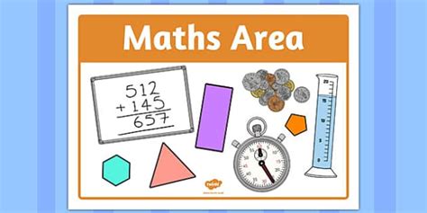 👉 Maths Area Sign (teacher made) - Twinkl