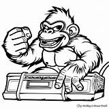 Donkey Kong Coloring Pages  Free & Printable sketch template