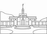 Temple Coloring Pages Easy sketch template