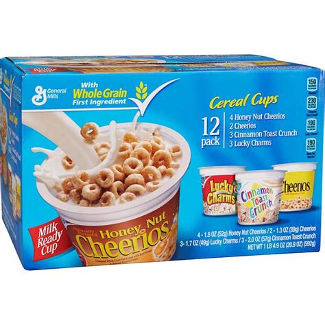 General Mills Cereal Cup, Variety, 12 ct - Walmart.com - Walmart.com