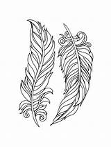 Arrow Feathers Coloring Pages sketch template