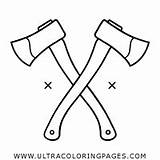 Coloring Pages Axe Hatchet Split Wood Clipart Colouring Template Sketch  sketch template