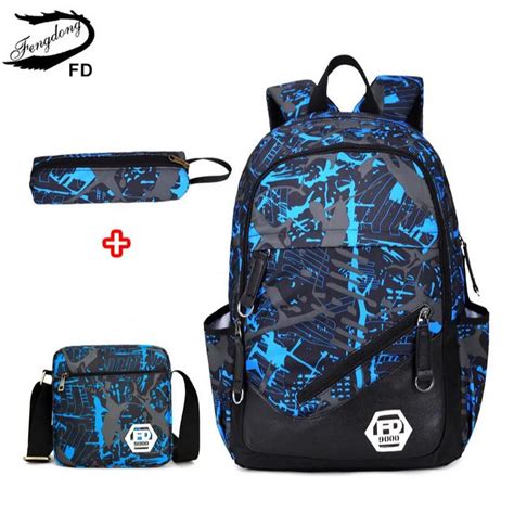 FengDong waterproof oxford fabric boys school bags backpack for ...