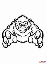 Yeti Coloring Pages To Print  Free Printable sketch template