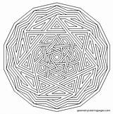 Free Complex Geometric Coloring Pages Download  sketch template