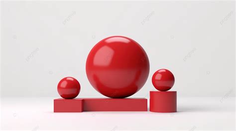 Sphere Shaped Gematric Product Display Pedestal Set On A White Background, Cosmetic Podium, 3d ...