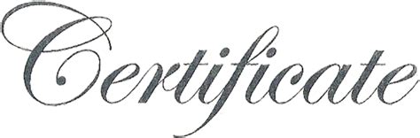 Good Fonts For Certificates