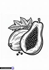Fruit Coloring Pages  Bestcoloringpagesnet sketch template