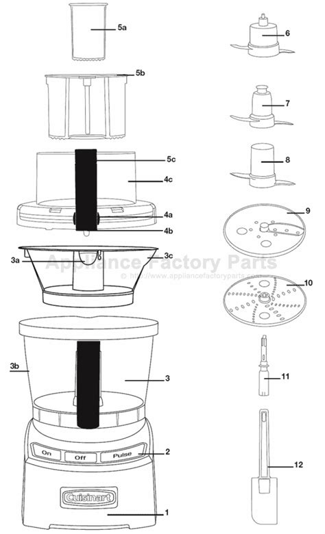 Cuisinart FP-12BK Parts | Small Appliances