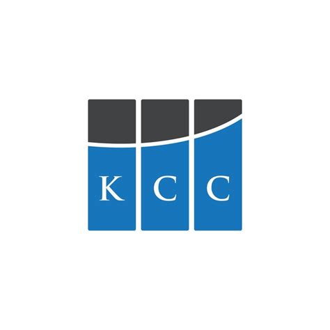 KCC letter logo design on WHITE background. KCC creative initials letter logo concept. KCC ...