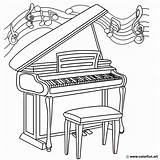 Vintage piano coloring page Download Or Print For Free sketch template