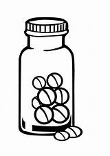Coloring Medicine Bottles Pages sketch template