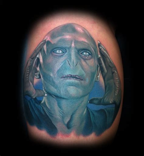 Tattoo of Voldemort from Harry Potter books by Reuster Tattoo | Nerdy tattoos, Harry potter ...