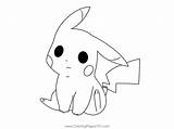 Cute Pikachu Coloring Page For Kids  Free Printable sketch template