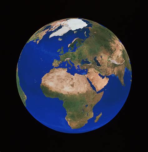 Earth Photograph by Copyright 1995, Worldsat International And J ...